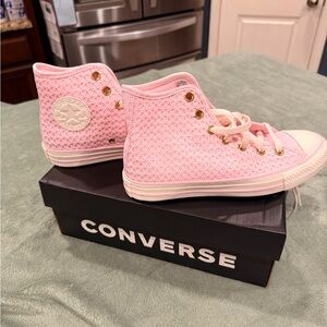 Converse Sugar Berry Pink High Top Sneakers new in box 7.5